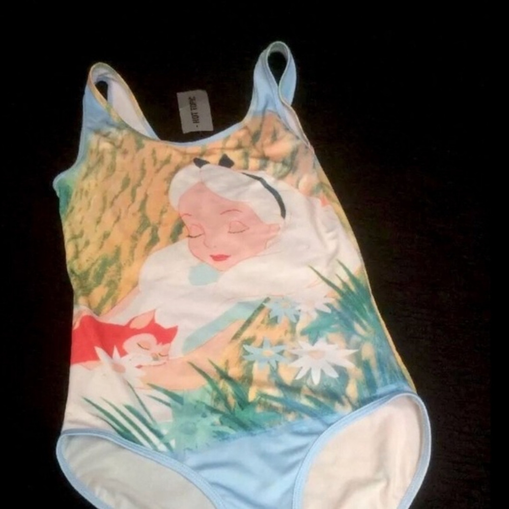 Hot Topic Body Suit Disney Alice In Wonderland NWT.